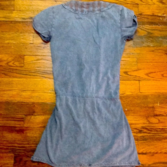 Free People Blue-Grey Mineral Wash Rope Tie Dress XS - Picture 6 of 7
